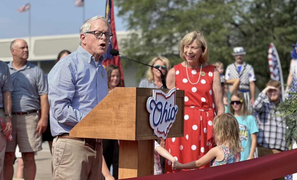 Gov. Mike DeWine at the Ohio State Fair in July 2024.